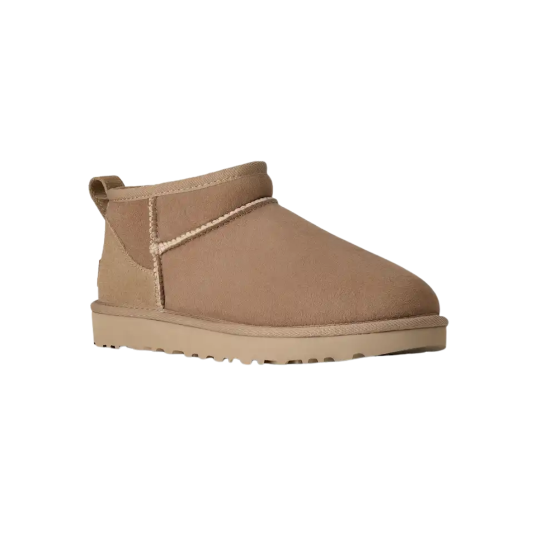 UGG Women’s Classic Ultra Mini Boot Sand Ankle Boot – 1116109