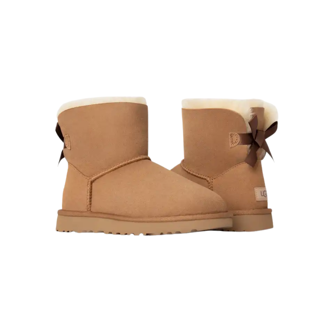UGG Women’s Mini Bailey Bow II - 1016501 Chestnut