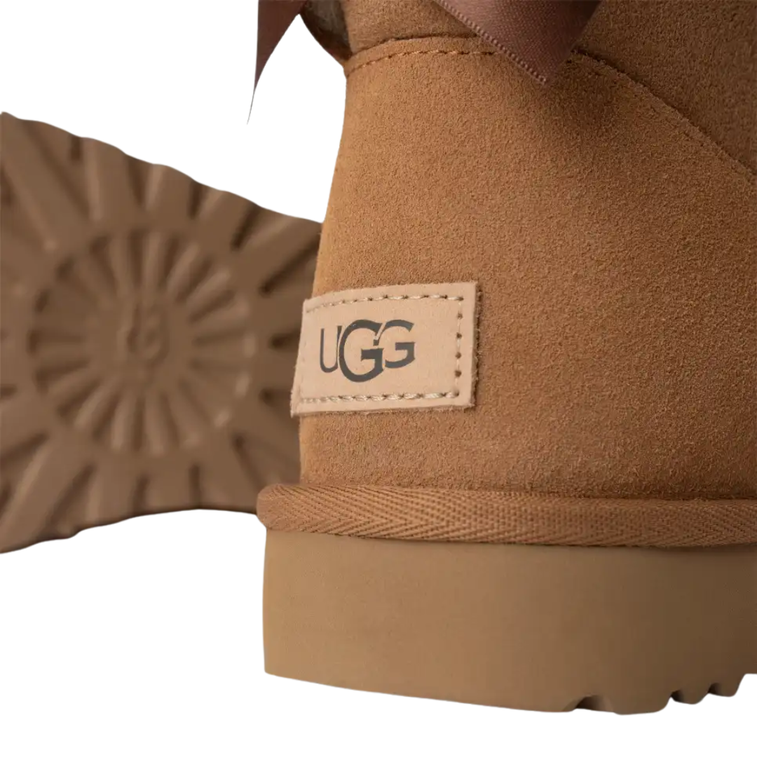 UGG Women’s Mini Bailey Bow II - 1016501 Chestnut
