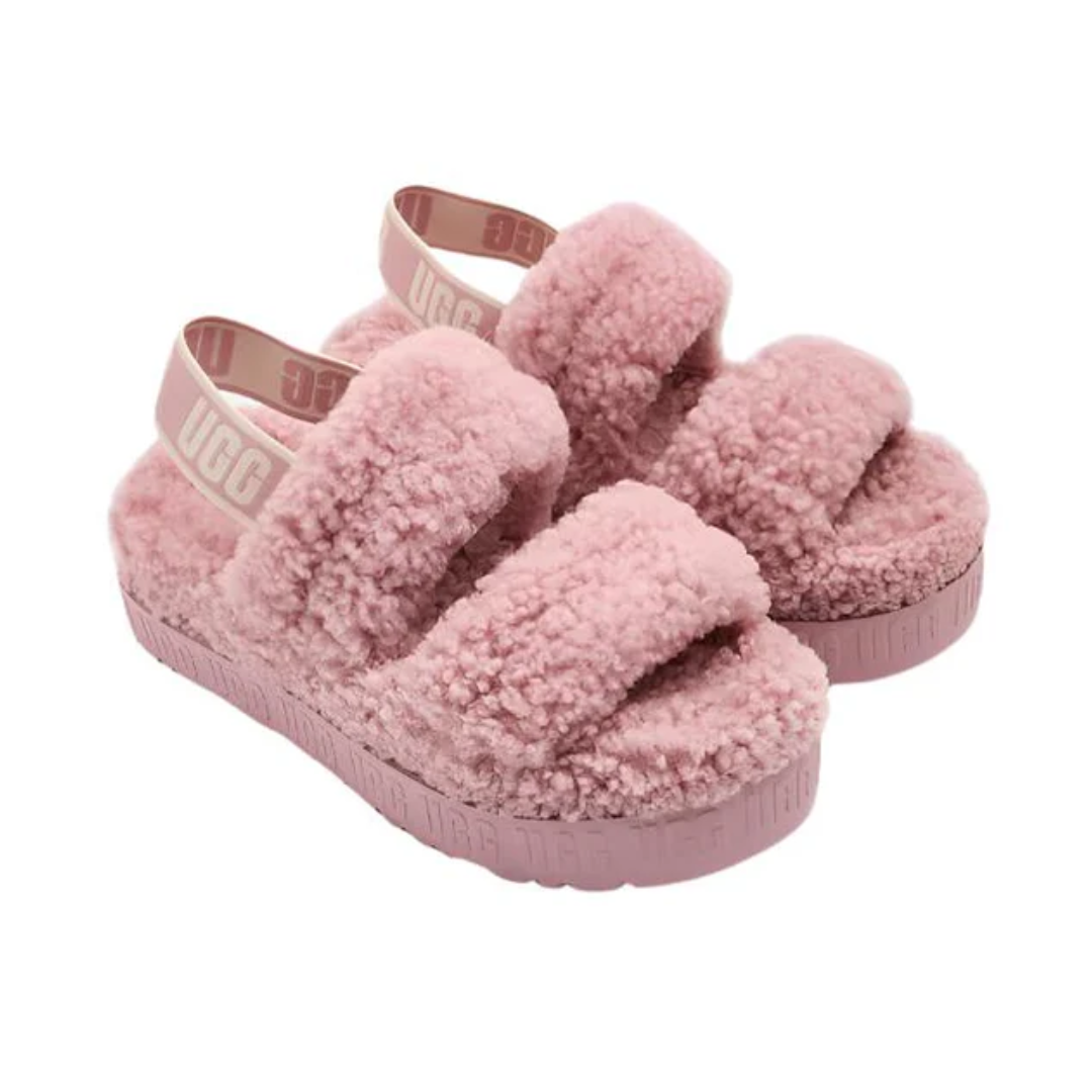UGG Women's Oh Fluffita Sandals Rose Grey 1120876