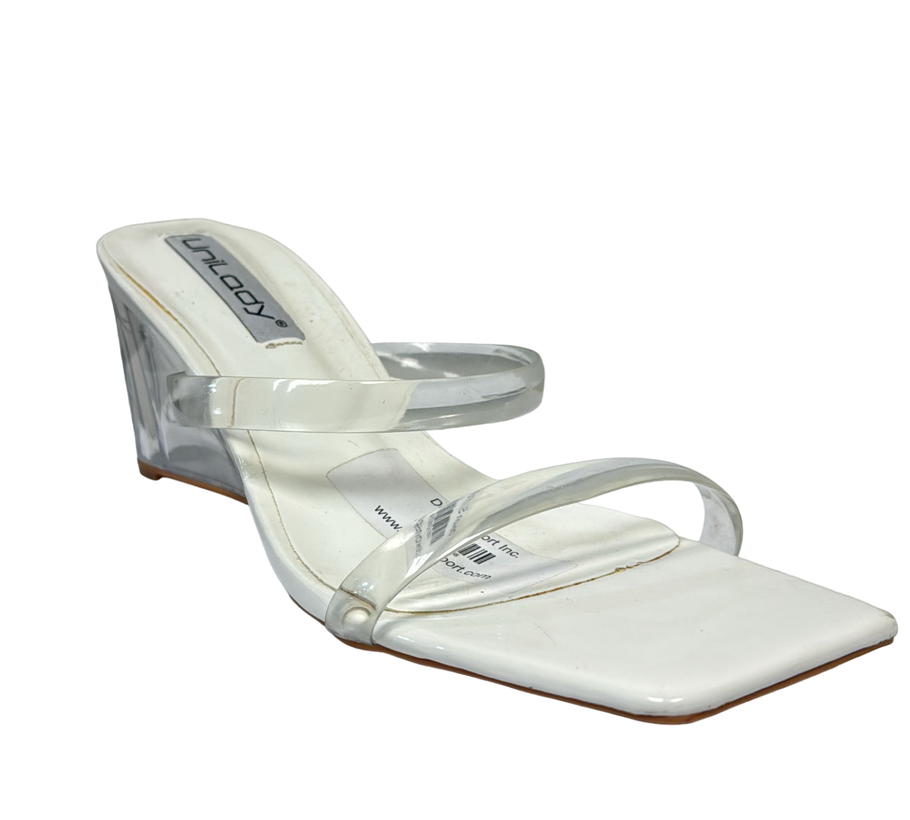 Sandalias blancas de mujer Unilady estilo transparente