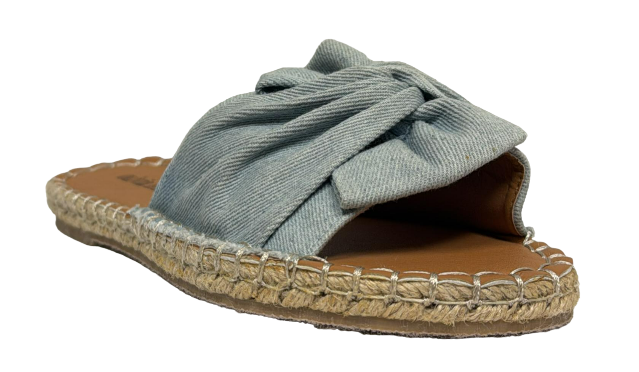 Olivia Miller Sandals Faded Denim Top