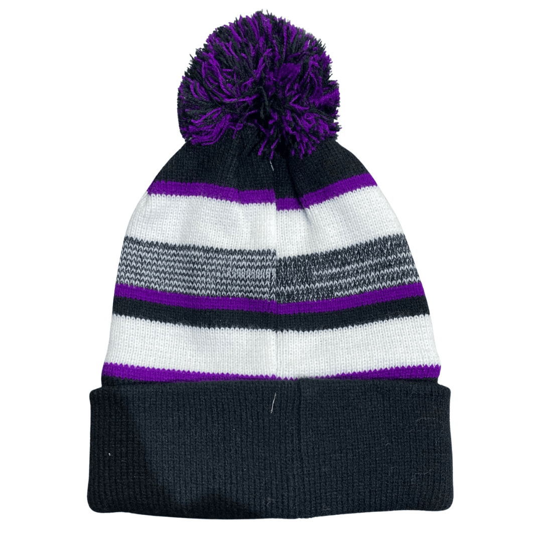 Premium Headwear Unisex Pom Pom II Purple/Black-White
