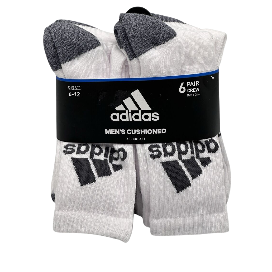 Adidas Men's Cushioned Aero Ready Crew Socks 6-12