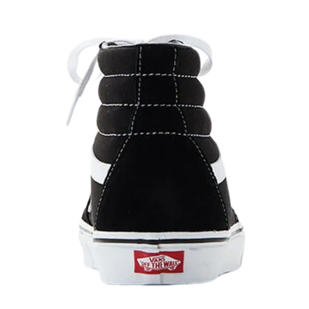 Vans Men's Sk8 Hi Canvas  Black & White Shoes