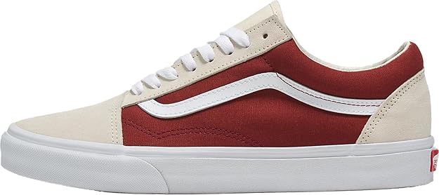Zapatillas Vans beige y granate 507698