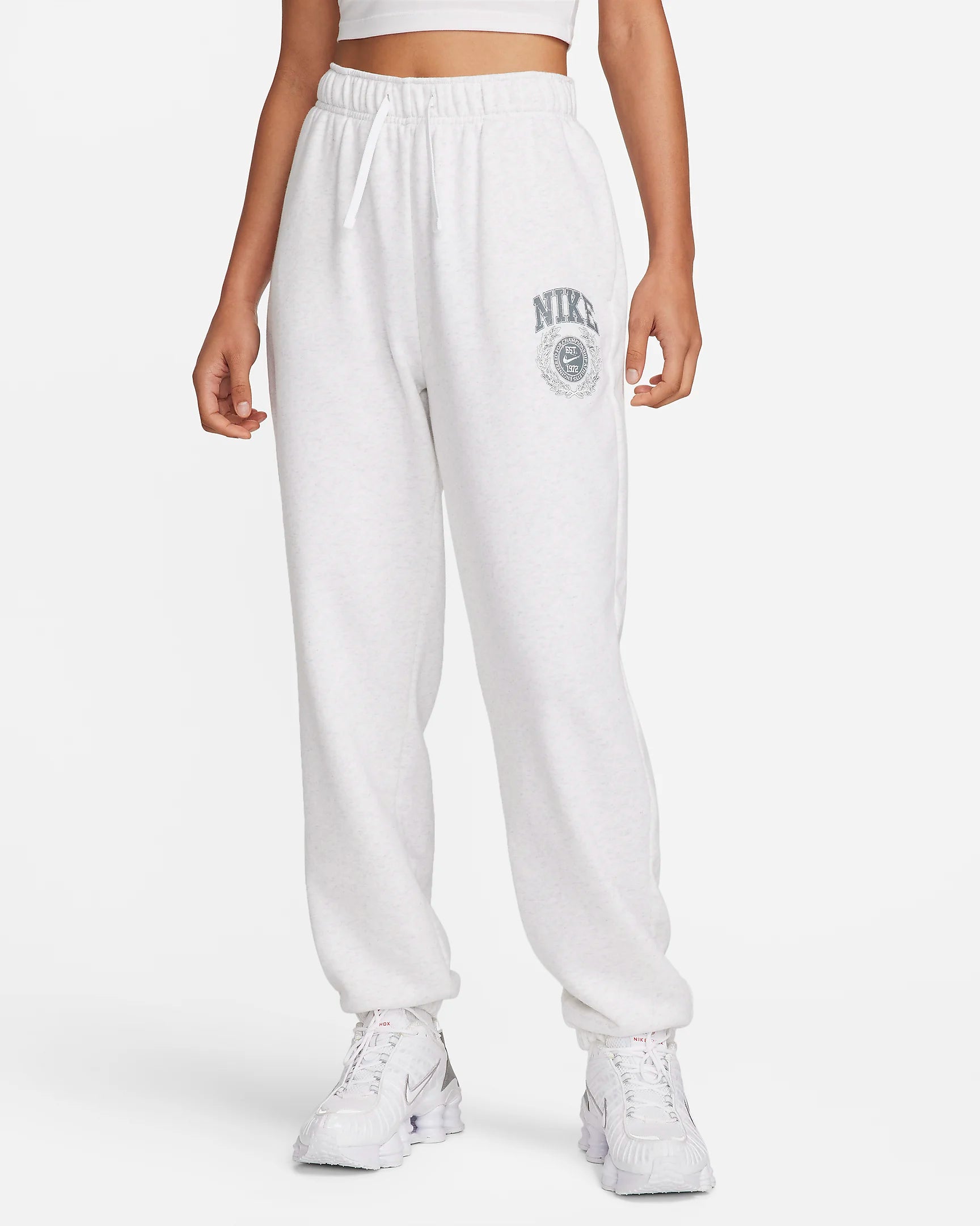 Pantalon de survêtement taille mi-haute en polaire Nike Sportswear Club pour femme HF4505-051 