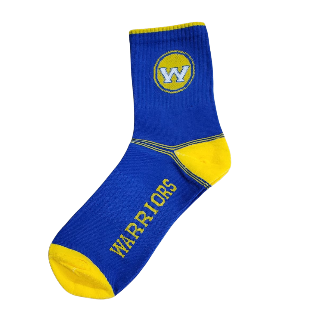Chaussettes de basket-ball unisexes Lakers Paire simple 