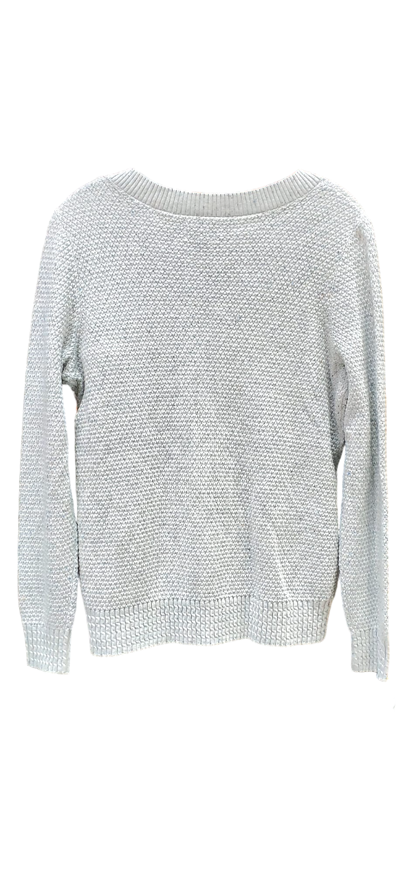 Pull col V en coton pour femme Lands End