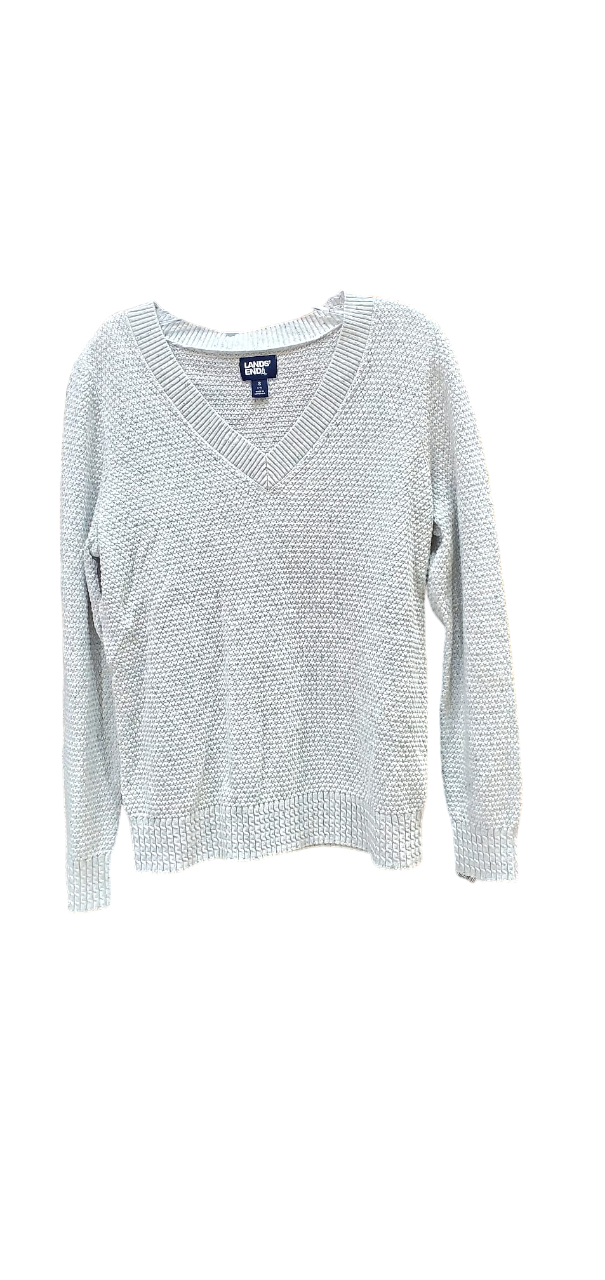 Pull col V en coton pour femme Lands End