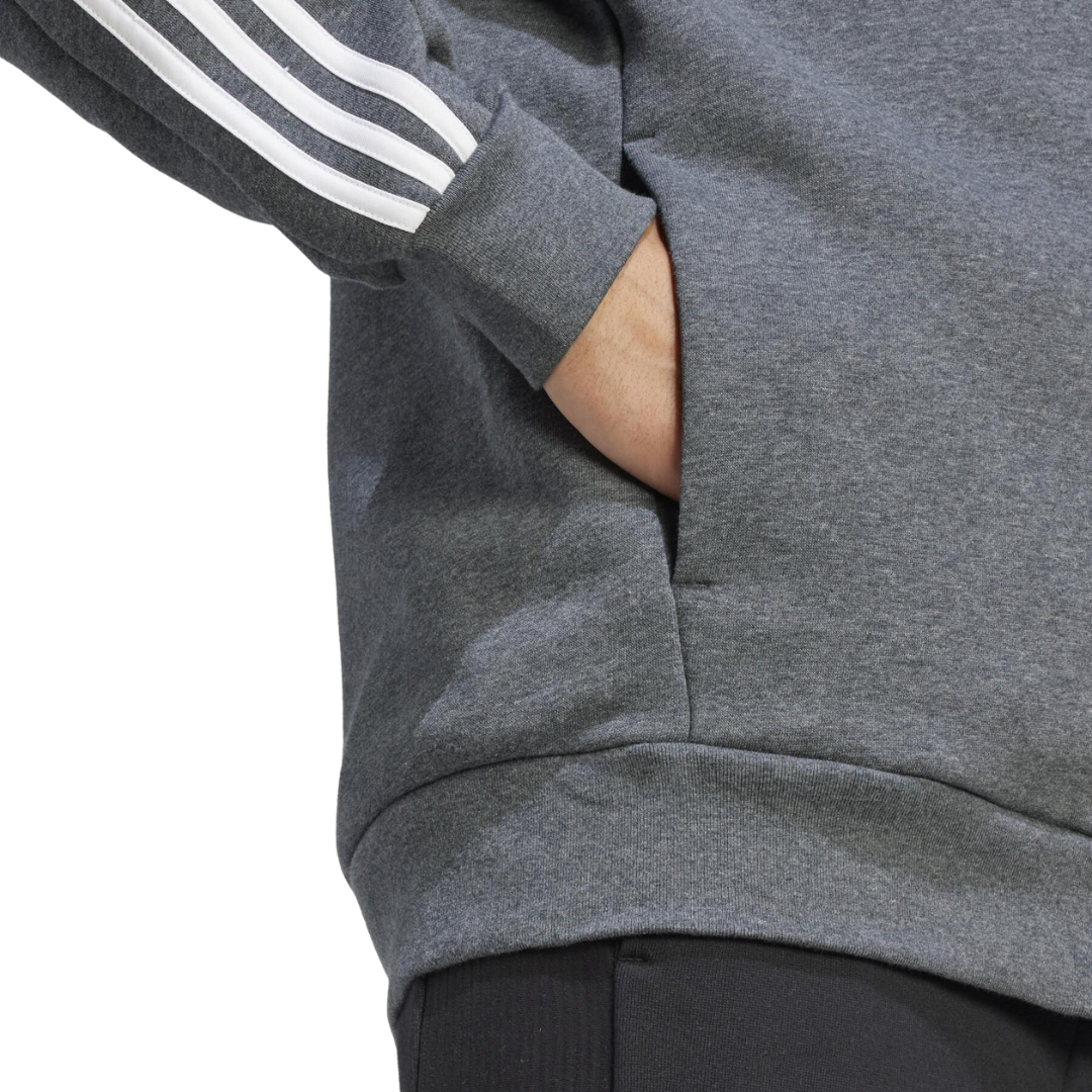 adidas Men’s Essentials Fleece 3-Stripes Full-Zip Hoodie - IJ6480