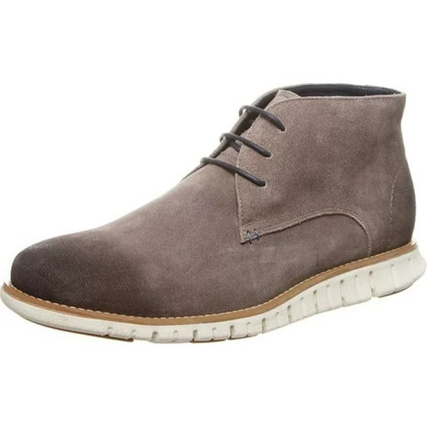 Bota chukka Gabe II de ante de vaca gris para hombre de Bearpaw