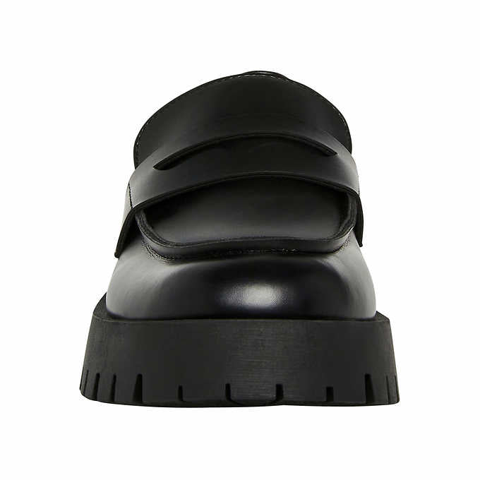 Steve Madden Course Black Ladies Lug Loafer