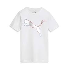 Camiseta estampada de manga corta para niños Puma Power Pack Jersey Puma White PFA23V9T 07272
