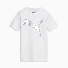 Camiseta estampada de manga corta para niños Puma Power Pack Jersey Puma White PFA23V9T 07272
