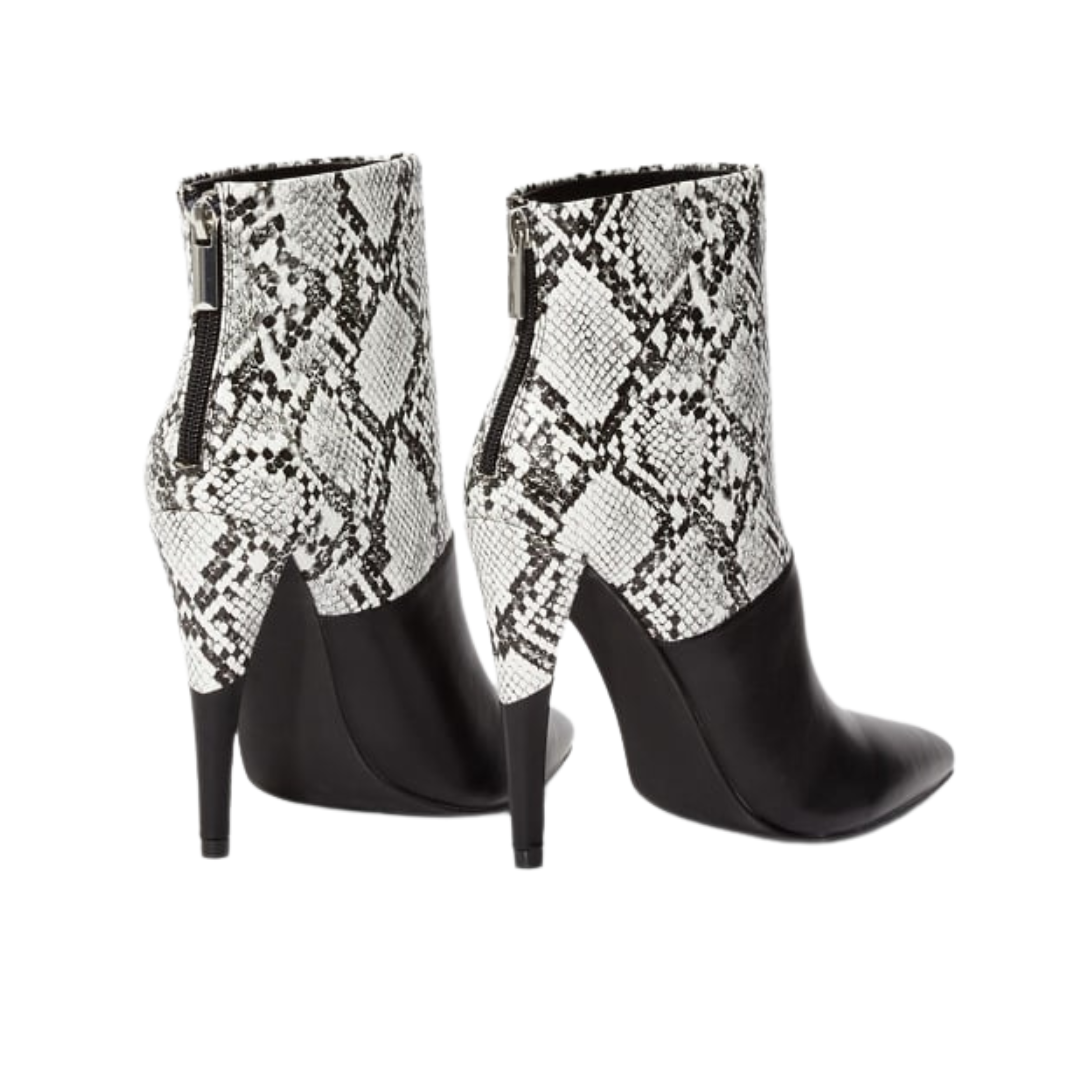 Justfab Women's Wild Stiletto Ankle Heels Bootie