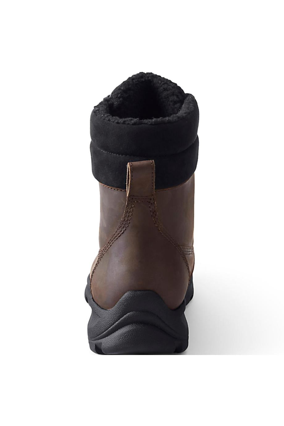 Botas de nieve con aislamiento de cuero para todo tipo de clima para hombre de Lands' End