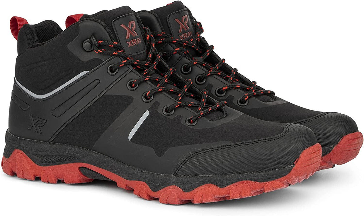 X RAY Men's Black and Red High-Top  Boots