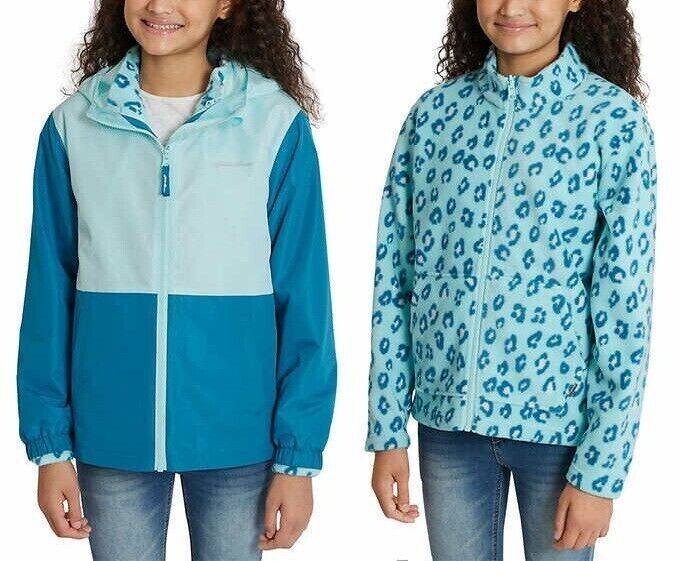 Chaqueta ligera 3 en 1 para niños de Eddie Bauer en azul paraíso