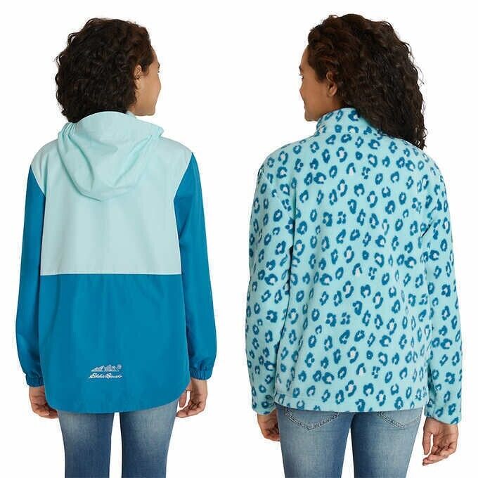 Chaqueta ligera 3 en 1 para niños de Eddie Bauer en azul paraíso
