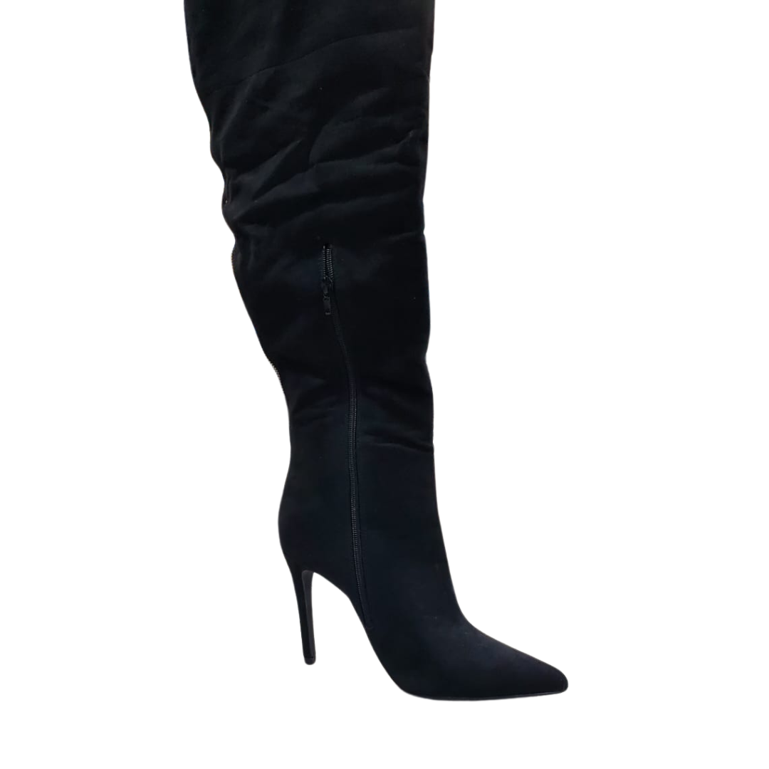 Shoedazzle Tilly Women Over the Knee Boots Black