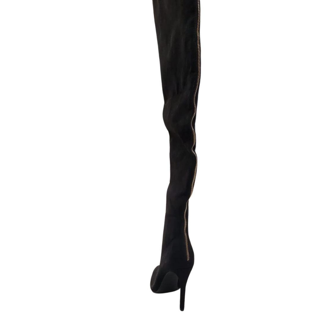 Shoedazzle Tilly Women Over the Knee Boots Black